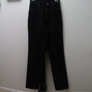 Wrangler Black Straight-Leg High-Rise Jeans
